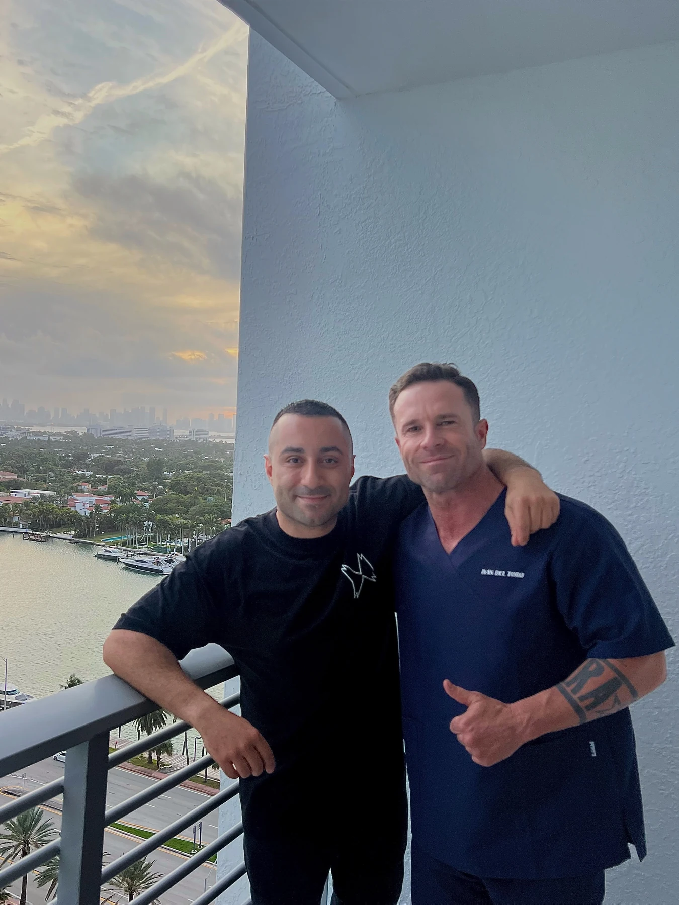 Iván Del Toro junto a Joseph Capriati