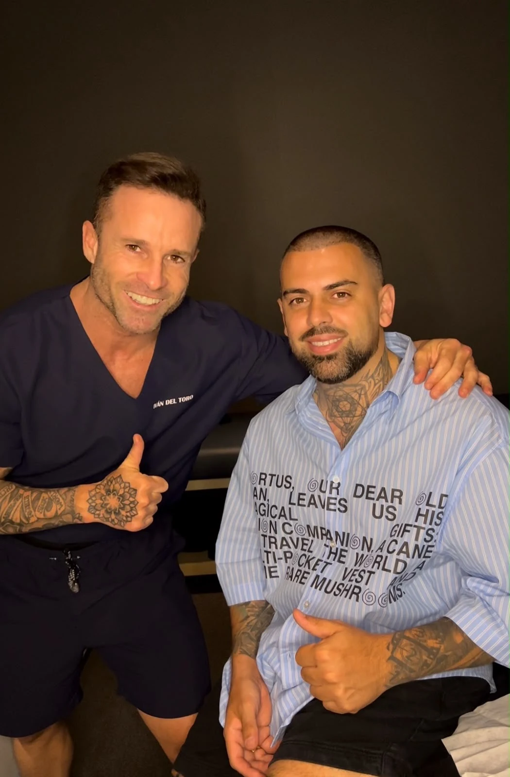 Iván Del Toro junto a Matías Noble